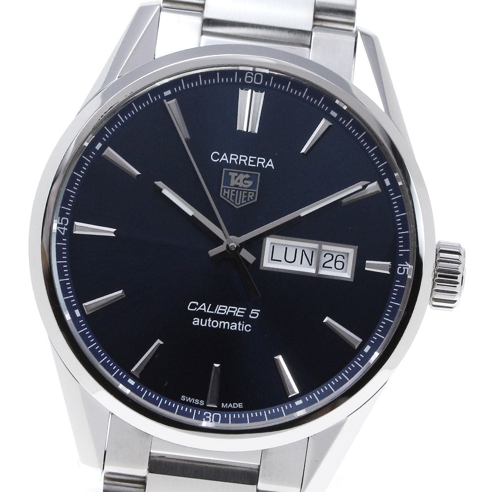 TAG HEUER Carrera Caliber 5 WAR201E Day date Navy Dial AT Men's Watch_840147