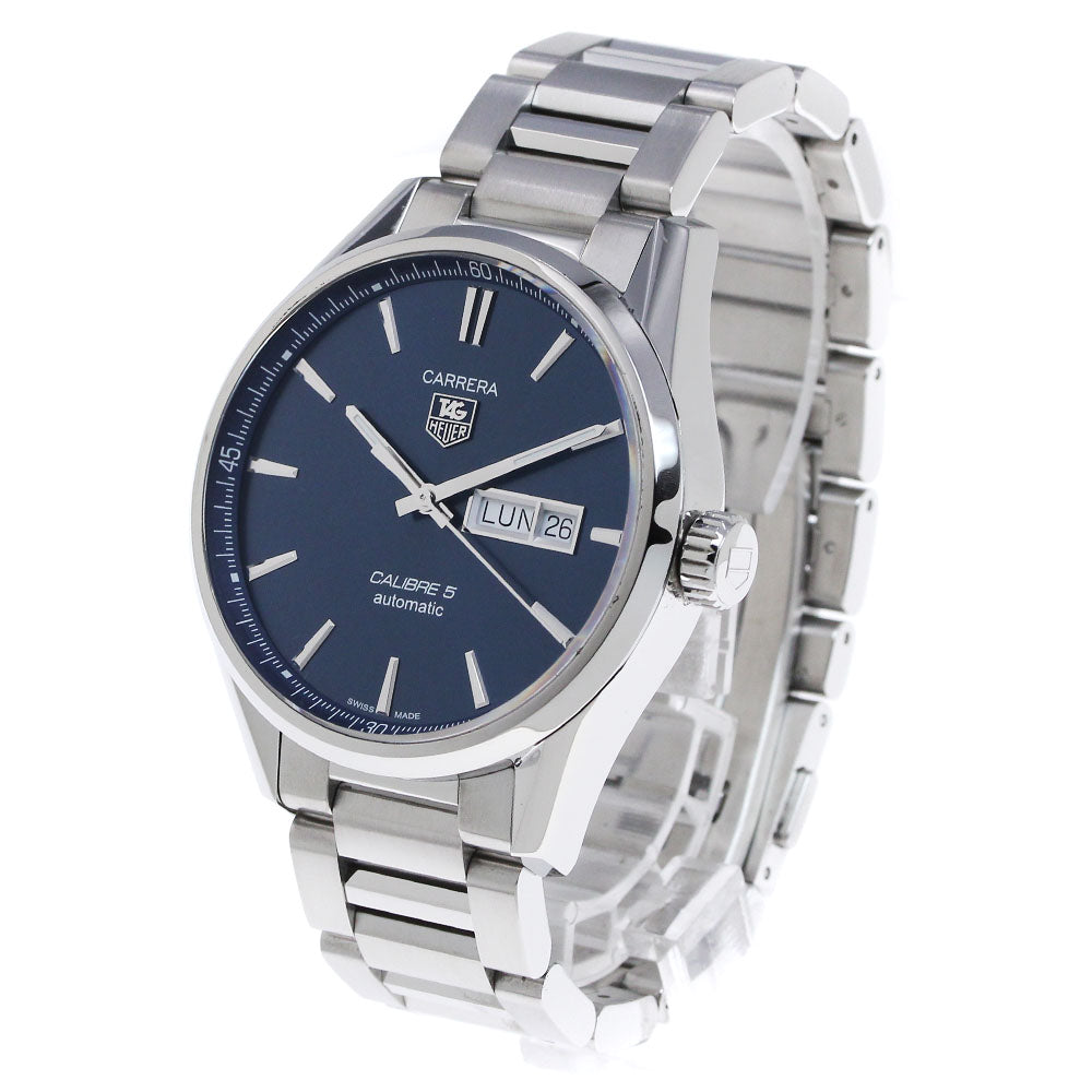 TAG HEUER Carrera Caliber 5 WAR201E Day date Navy Dial AT Men's Watch_840147