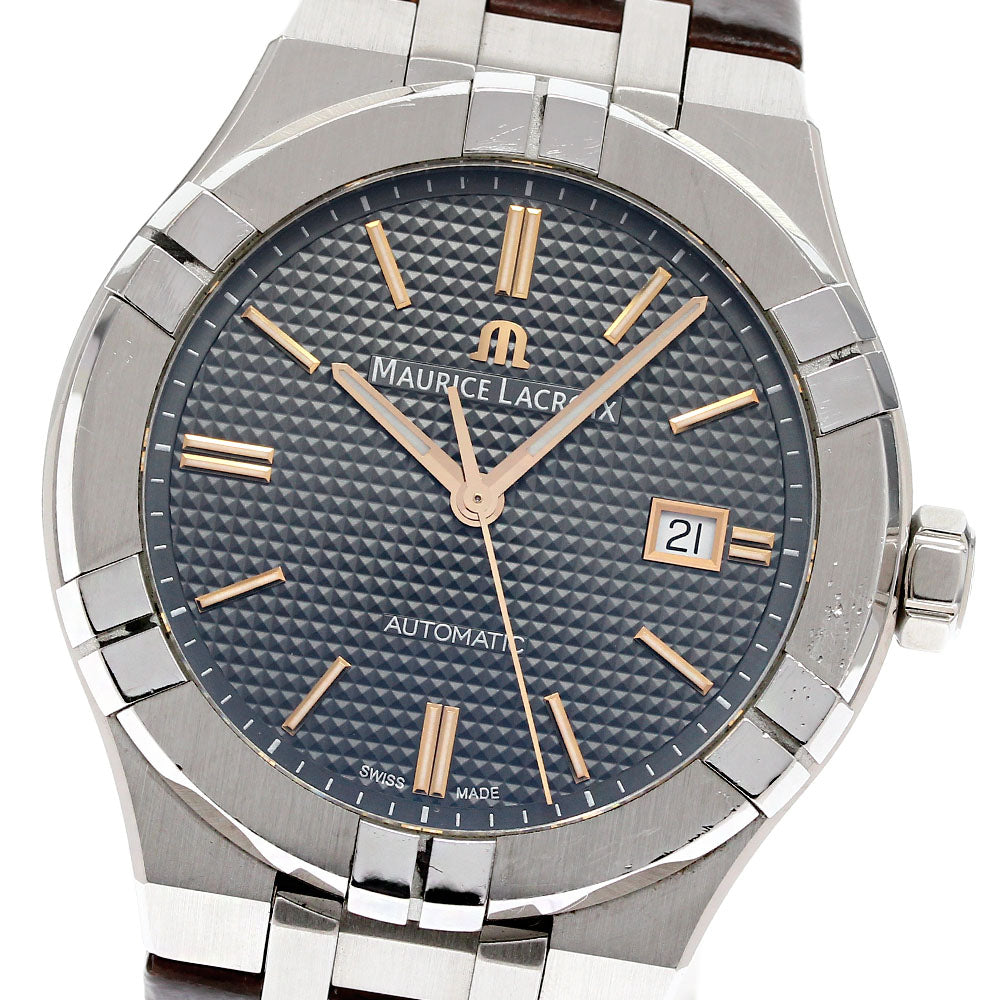 MAURICE LACROIX Icon automatic AI6008-SS002-331-1 Date gray Dial Automatic Men's Watch_840166