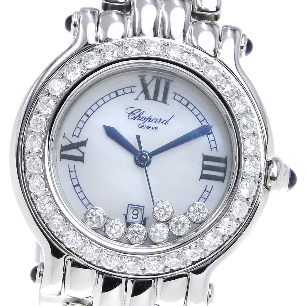 Chopard Happy sports After diamond bezel Blue shell Dial Quartz Ladies Watch_840187