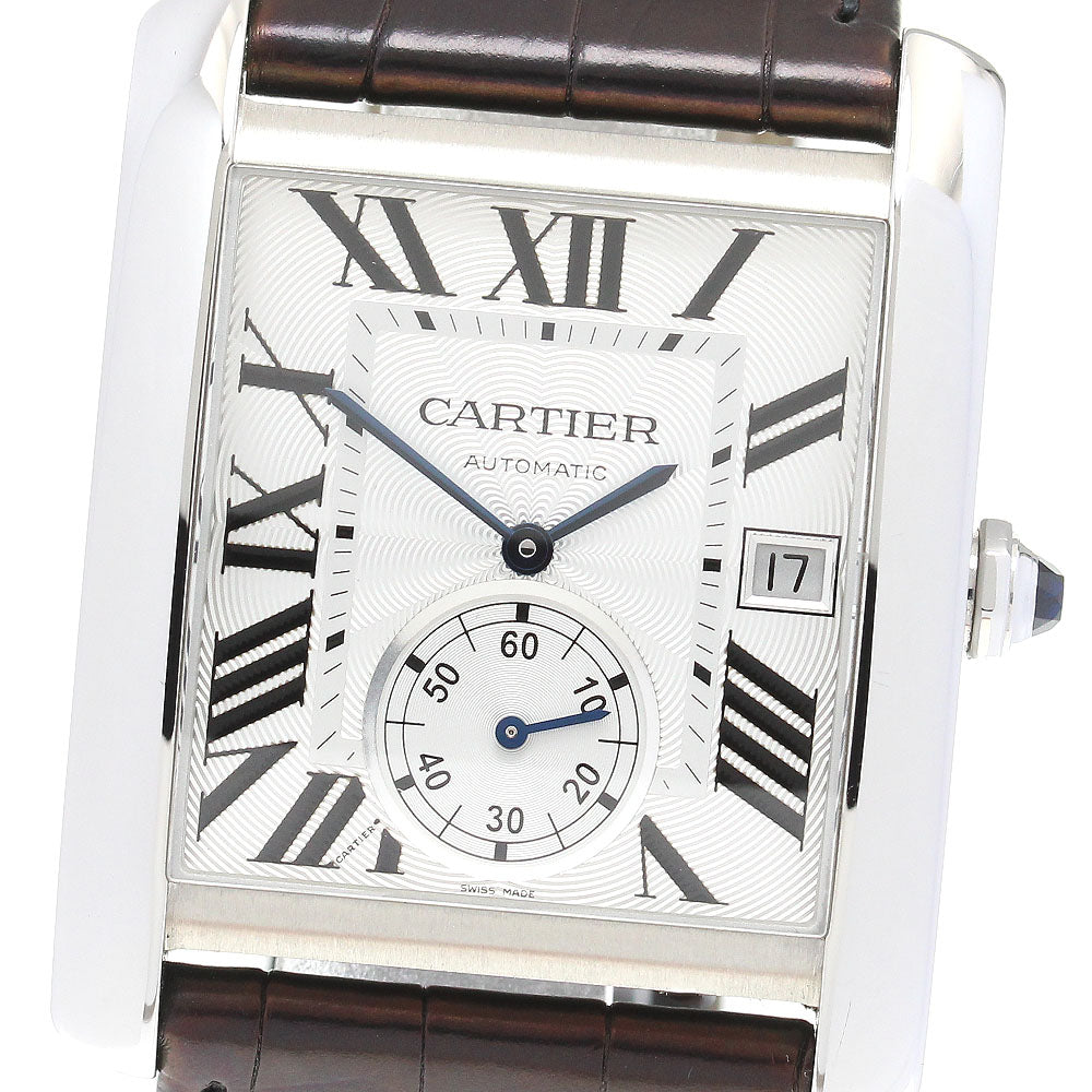 CARTIER Tank MC W5330003 Small seconds Silver Dial Automatic Men's Watch_840196