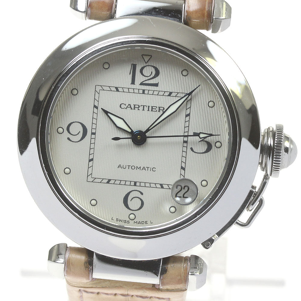 CARTIER Pasha C W3106199 Date Silver Dial Automatic Boy's Watch_840200