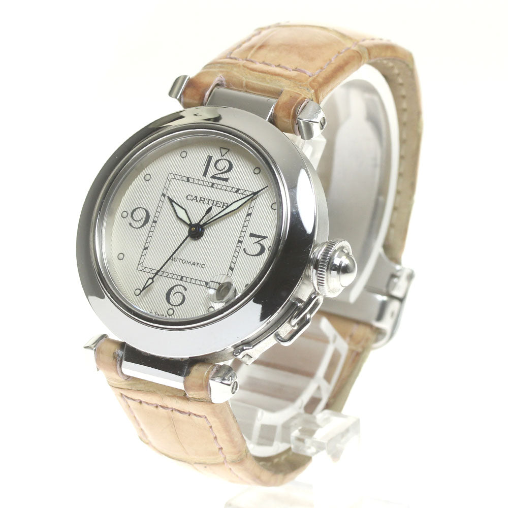 CARTIER Pasha C W3106199 Date Silver Dial Automatic Boy's Watch_840200