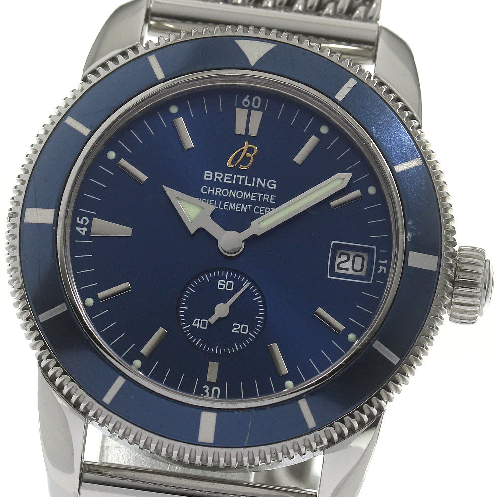 BREITLING Super Ocean Heritage 38 A37320 Date Blue Dial Automatic Men's _840222