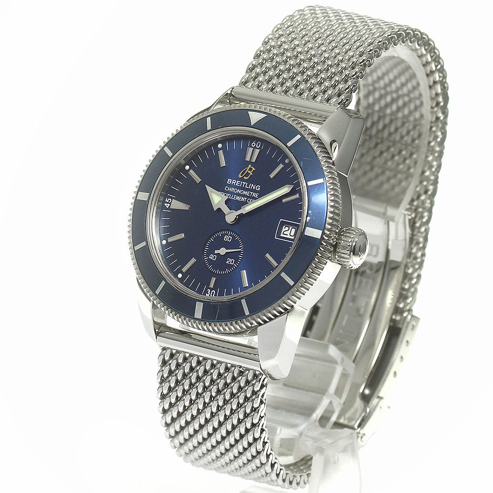 BREITLING Super Ocean Heritage 38 A37320 Date Blue Dial Automatic Men's _840222