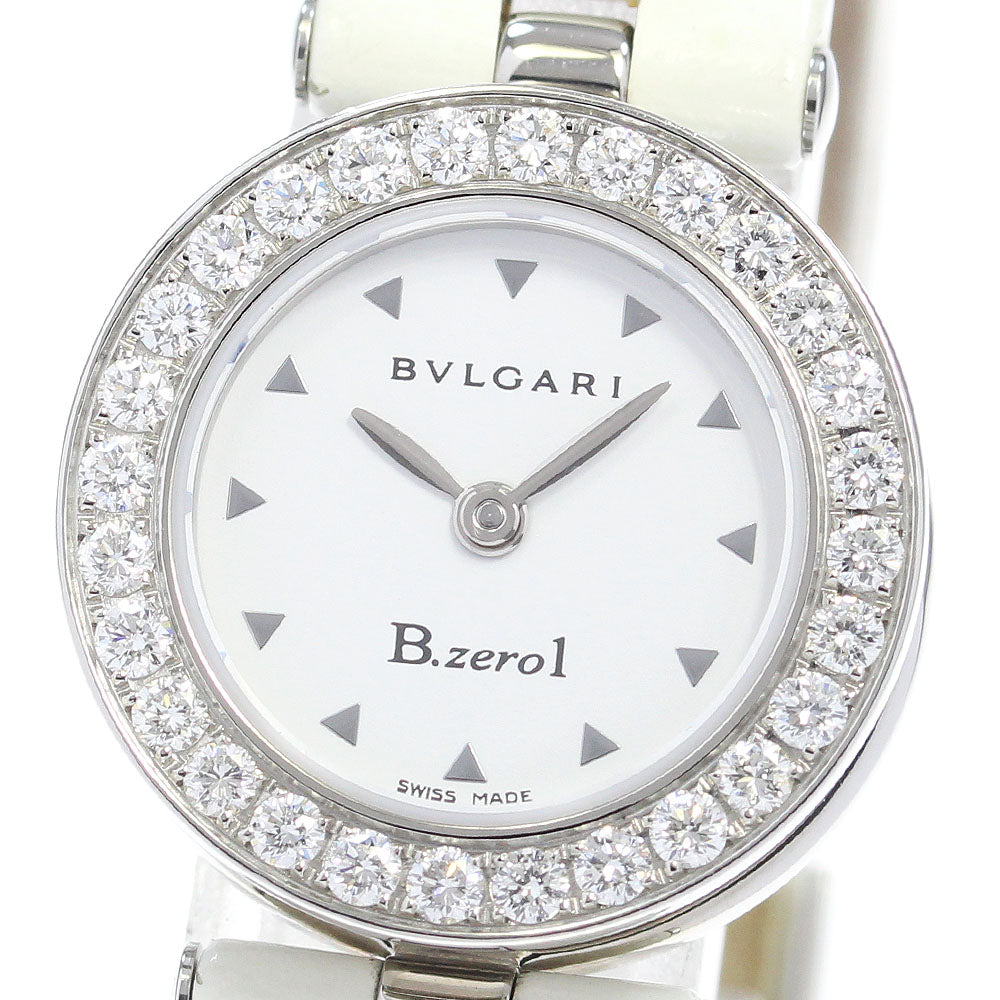 BVLGARI B-zero1 BZ22S Diamond Bezel white Dial Quartz Ladies Watch_840243