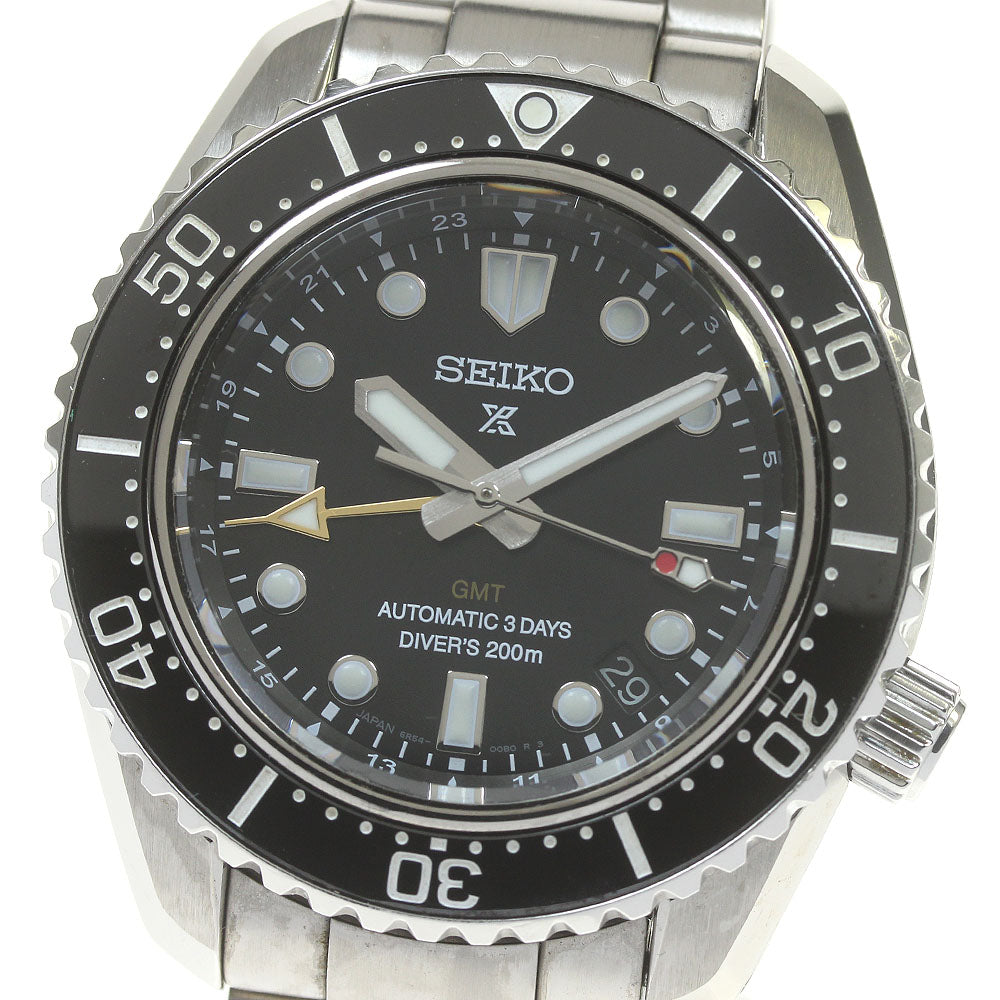 SEIKO Prospex 6R54-00D0/SBEJ011 GMT Black Dial Automatic Men's Watch_840244