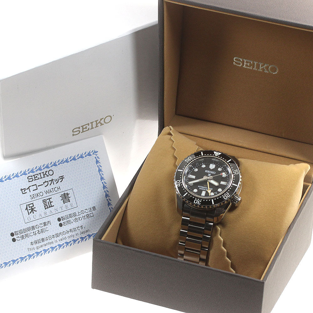 SEIKO Prospex 6R54-00D0/SBEJ011 GMT Black Dial Automatic Men's Watch_840244