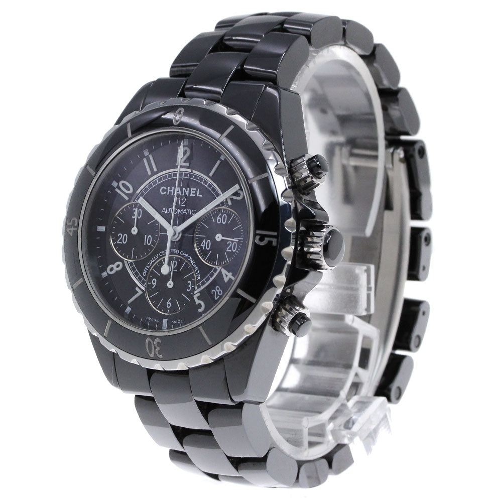 CHANEL J12 H0940 Black Ceramic 41MM Chronograph black Dial AT Men's_840253