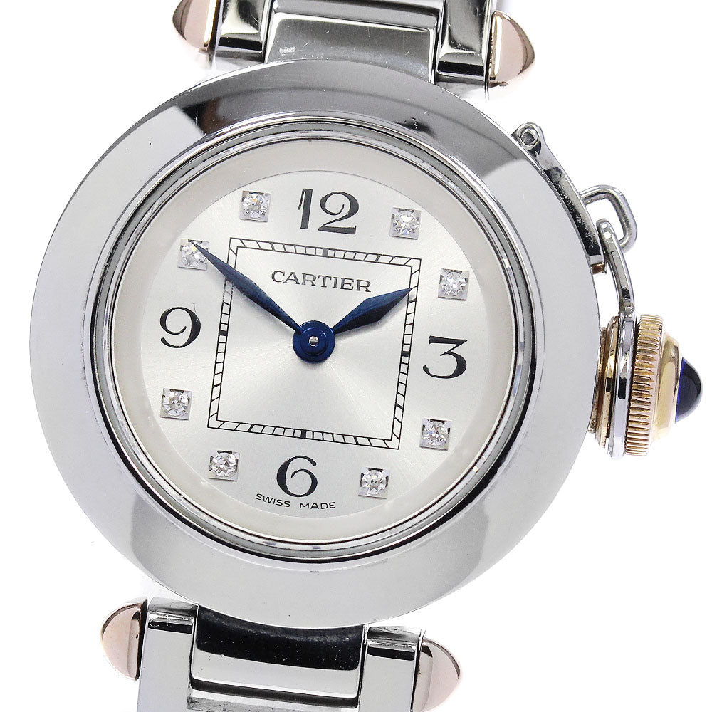 CARTIER Mispacha WJ124020 8P diamond Silver Dial Quartz Ladies Watch_840283