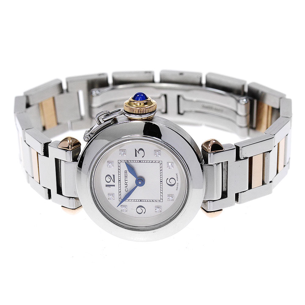 CARTIER Mispacha WJ124020 8P diamond Silver Dial Quartz Ladies Watch_840283