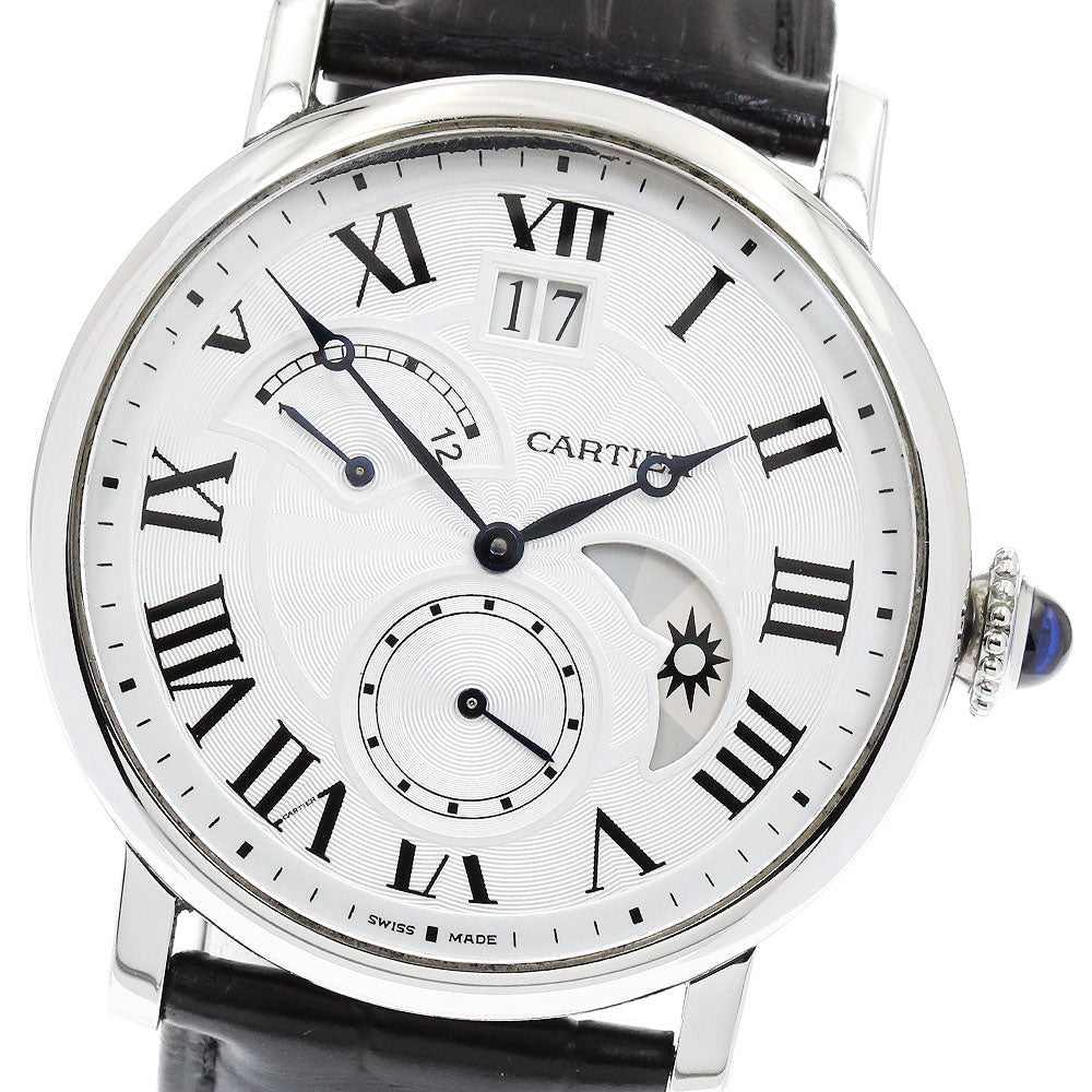 CARTIER Rotondo de Cartier W1556368 grand date retrograde Silver Dial Automatic Men's Watch_840346
