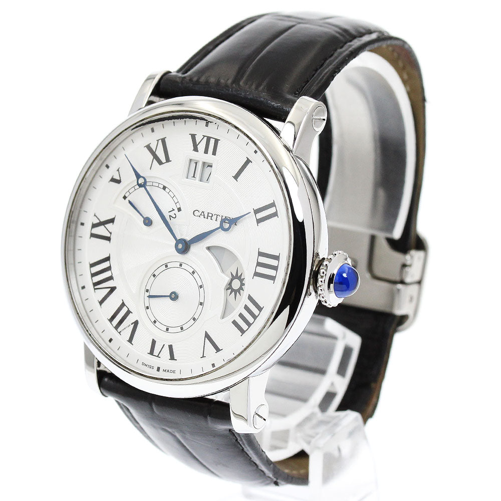 CARTIER Rotondo de Cartier W1556368 grand date retrograde Silver Dial Automatic Men's Watch_840346