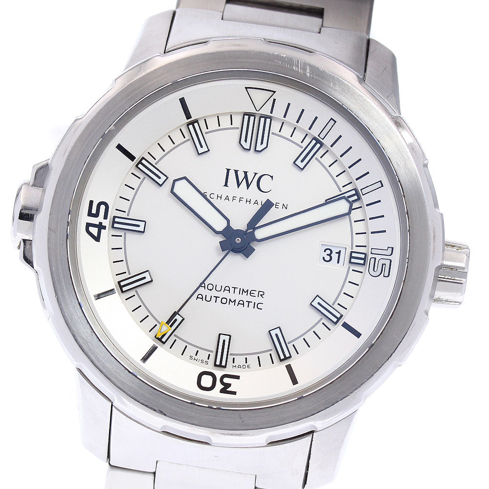 IWC SCHAFFHAUSEN Aqua timer IW329004 Silver Dial Automatic Men's Watch_840357