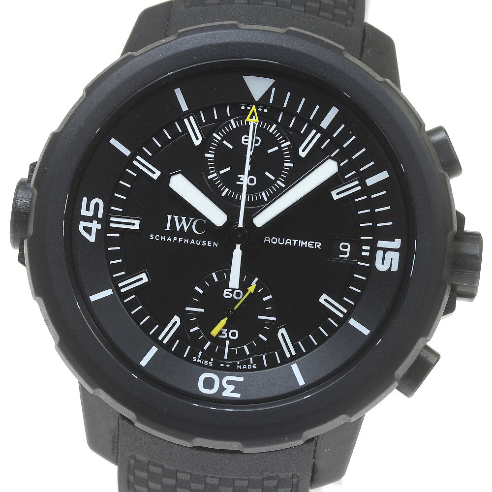 IWC SCHAFFHAUSEN Aquatimer Galapagos Island IW379502 Chronograph black Dial Automatic Men's Watch_840364