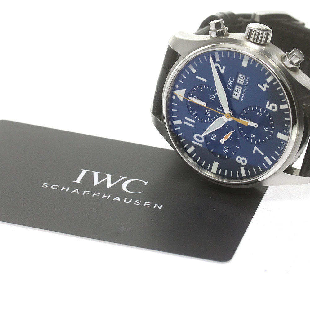 IWC SCHAFFHAUSEN Pilot watch IW377729 Chronograph day date blue Dial Automatic Men's Watch_840365