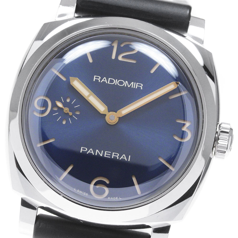 PANERAI Radiomir 1940 3 Days PAM00690 blue Dial Hand Winding Men's Watch_840376