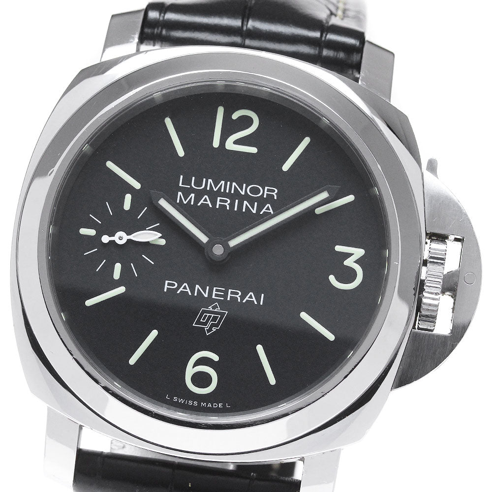 PANERAI Luminor marina logo PAM00776 black Dial Hand Winding Men's Watch_840405