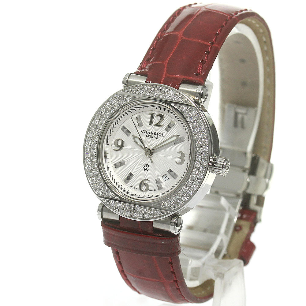 CHARRIOL Columbus CCR30.1N Date diamond white Dial Quartz Ladies Watch_840464