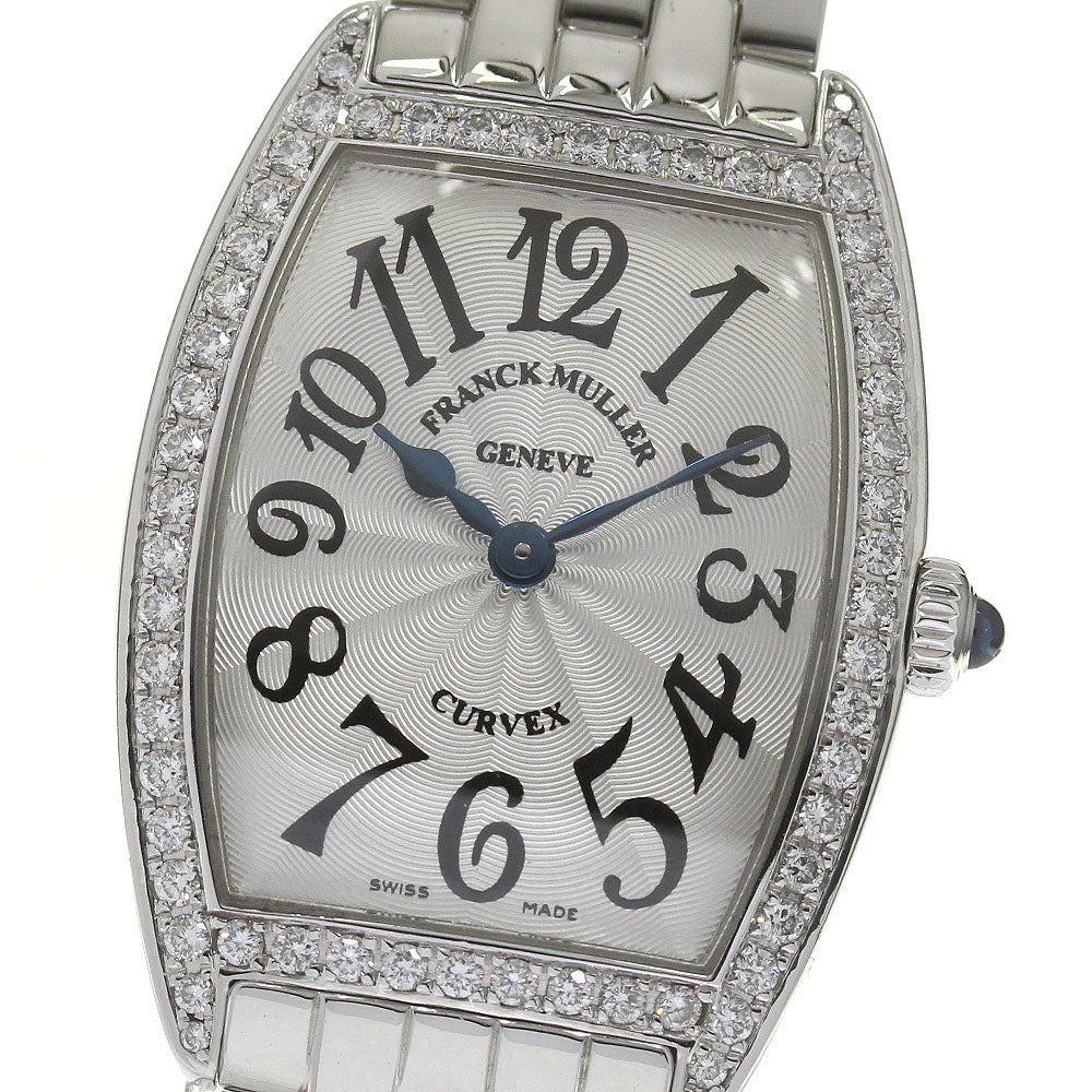 FRANCK MULLER Tonneau Curvex 1752QZDP Diamond Bezel Quartz Ladies_840479