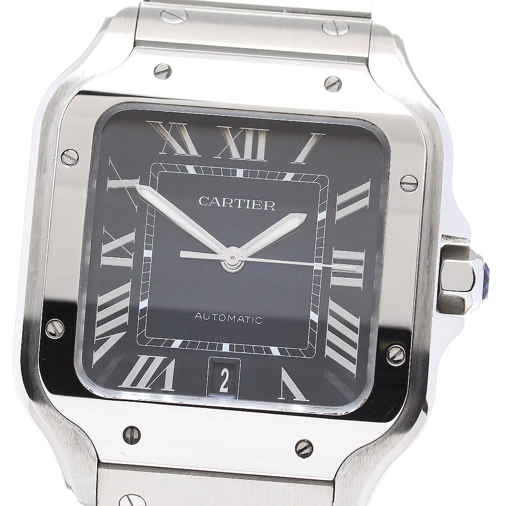 CARTIER Santos de Cartier Date Navy Dial Automatic Men's Watch_840574