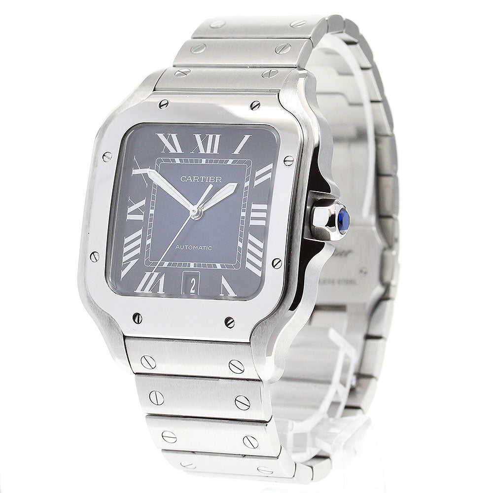 CARTIER Santos de Cartier Date Navy Dial Automatic Men's Watch_840574