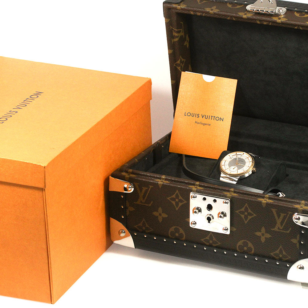 LOUIS VUITTON Tambour W1SP1 Small seconds Silver Dial Automatic Men's_840590
