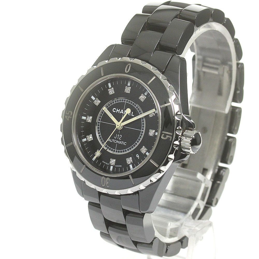 CHANEL J12 H1626 Black ceramic 38mm 12P diamond black Dial AT Men's Watch_840635