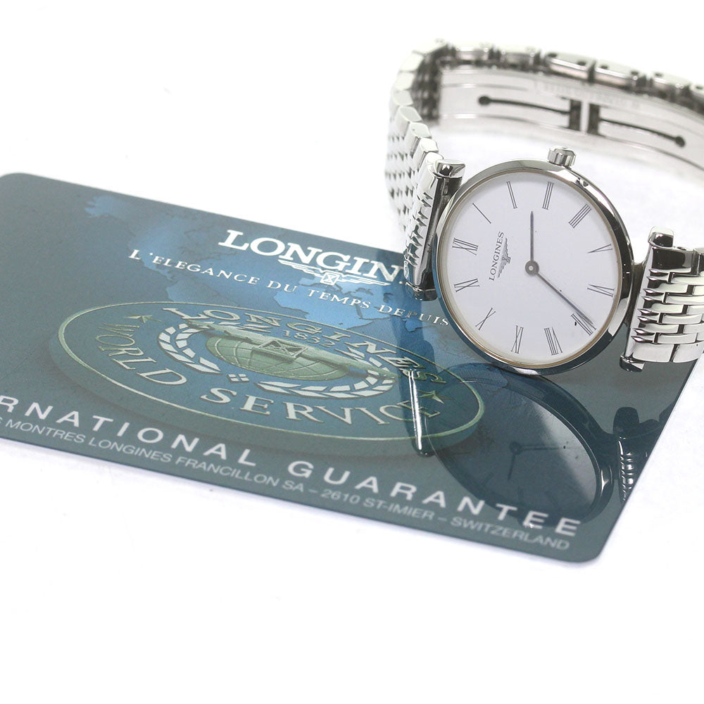LONGINES Grand classic L4.209.4 White Dial Quartz Ladies Watch_840671