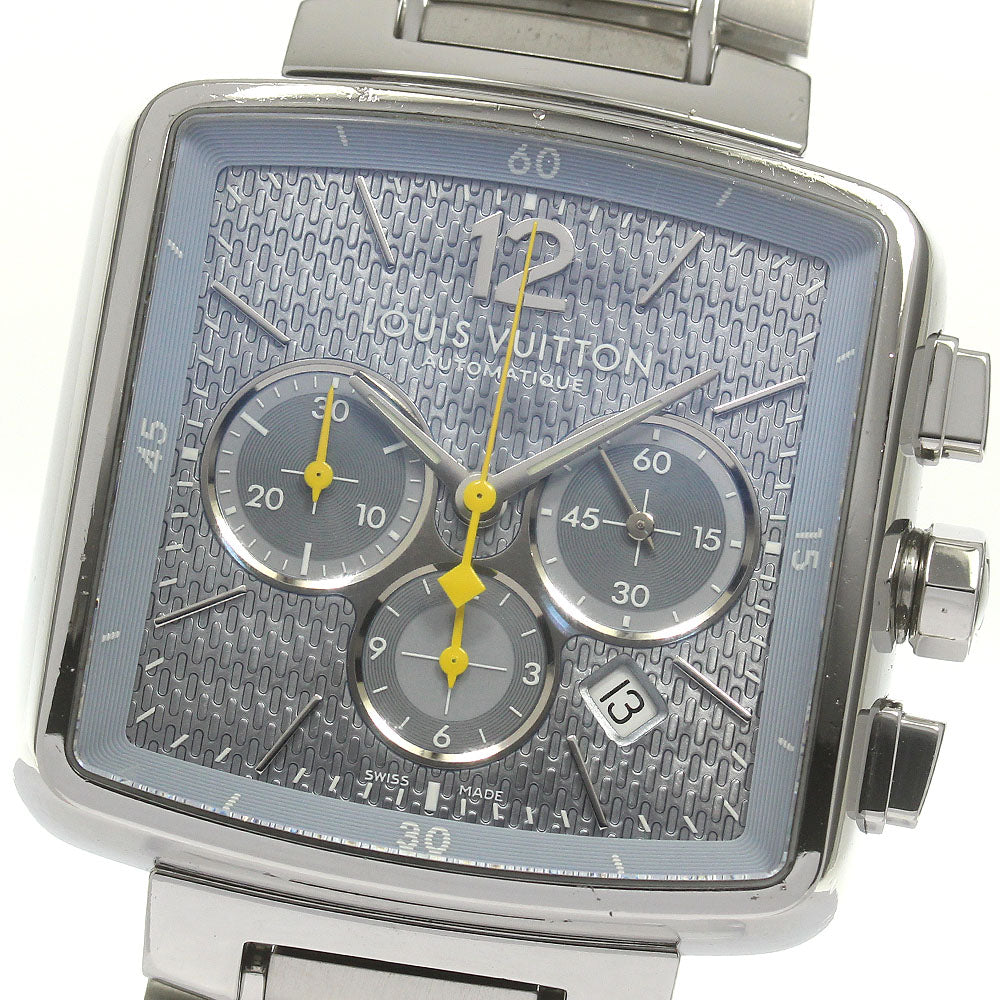 LOUIS VUITTON Speedy Q2121 Chronograph Ice blue Dial Automatic Men's_840675
