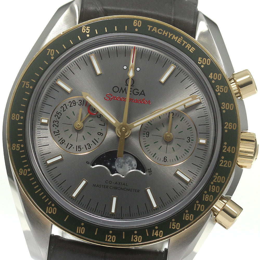 OMEGA Speedmaster 304.23.44.52.06.001 Moon Phase YG Bezel gray Dial Automatic Men's Watch_840679