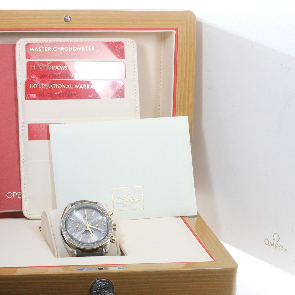OMEGA Speedmaster 304.23.44.52.06.001 Moon Phase YG Bezel gray Dial Automatic Men's Watch_840679