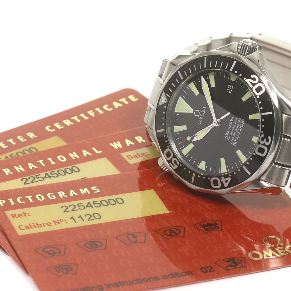 OMEGA Seamaster300 2254.50 Date black Dial Automatic Men's Watch_840692