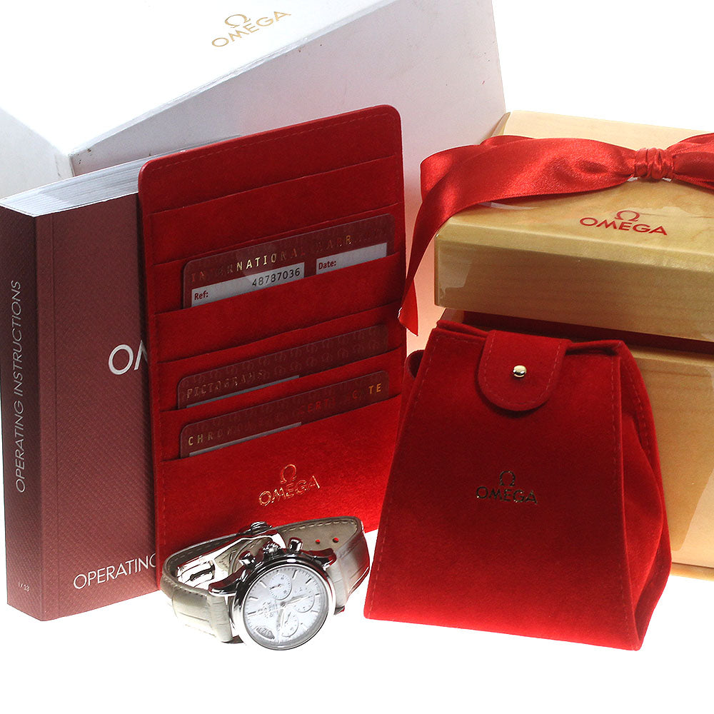 OMEGA De Ville Coaxial 4878.70.36 Chronograph White shell Dial Automatic Ladies Watch_840707