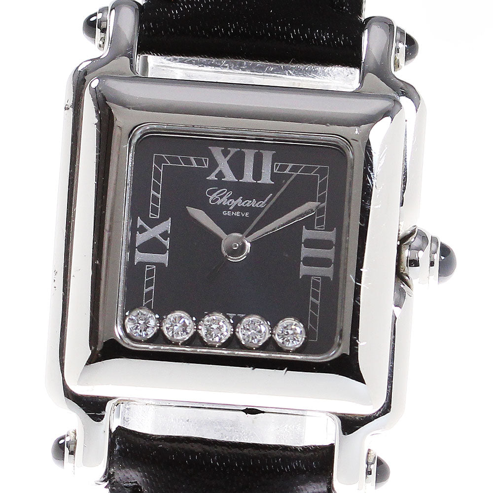 Chopard Happy sports 27/8892-23 Square 5P Diamond Navy Dial Quartz Ladies_840716
