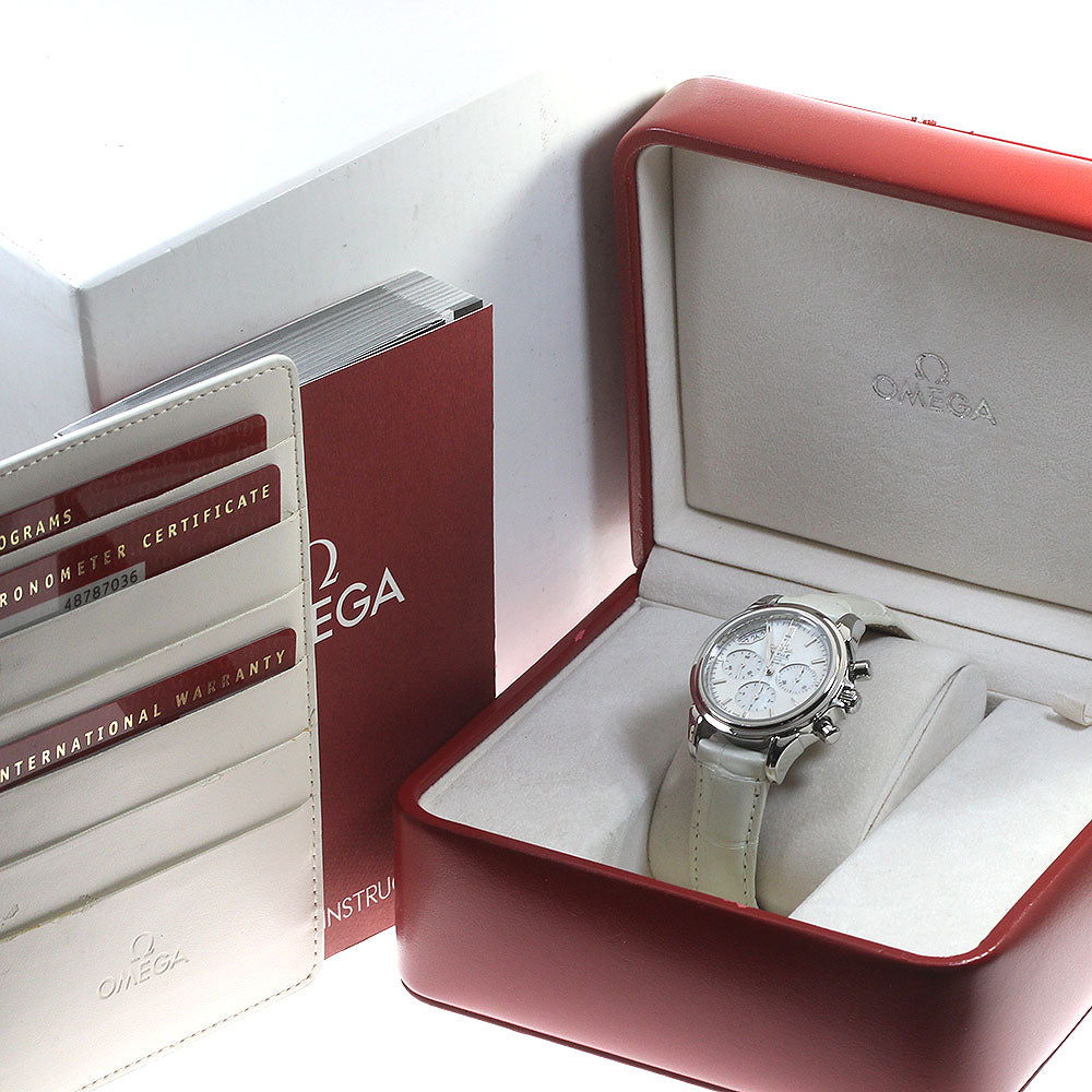 OMEGA De Ville Coaxial 4878.70.36 Chronograph White shell Dial Automatic Ladies Watch_840720