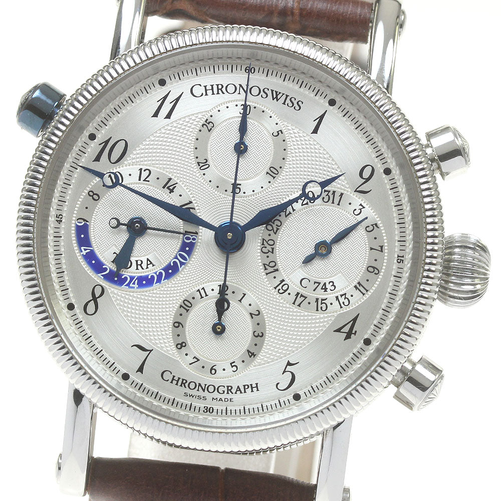 Chronoswiss CH7423 Chronograph Silver Dial Automatic Men's Watch_840749