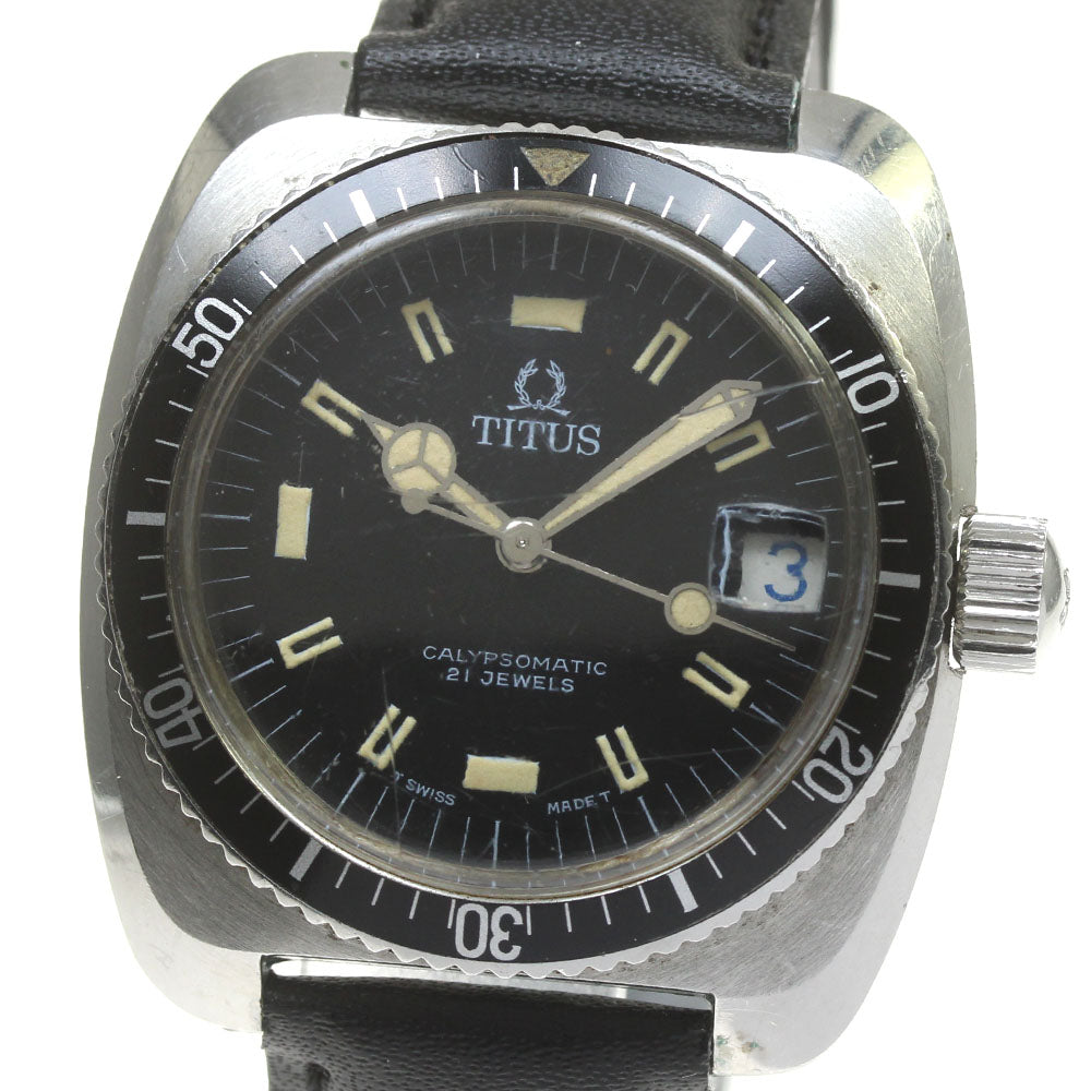 TITUS Calypsomatic 8375 Cal.2472 Date black Dial Automatic Men's Watch_840765
