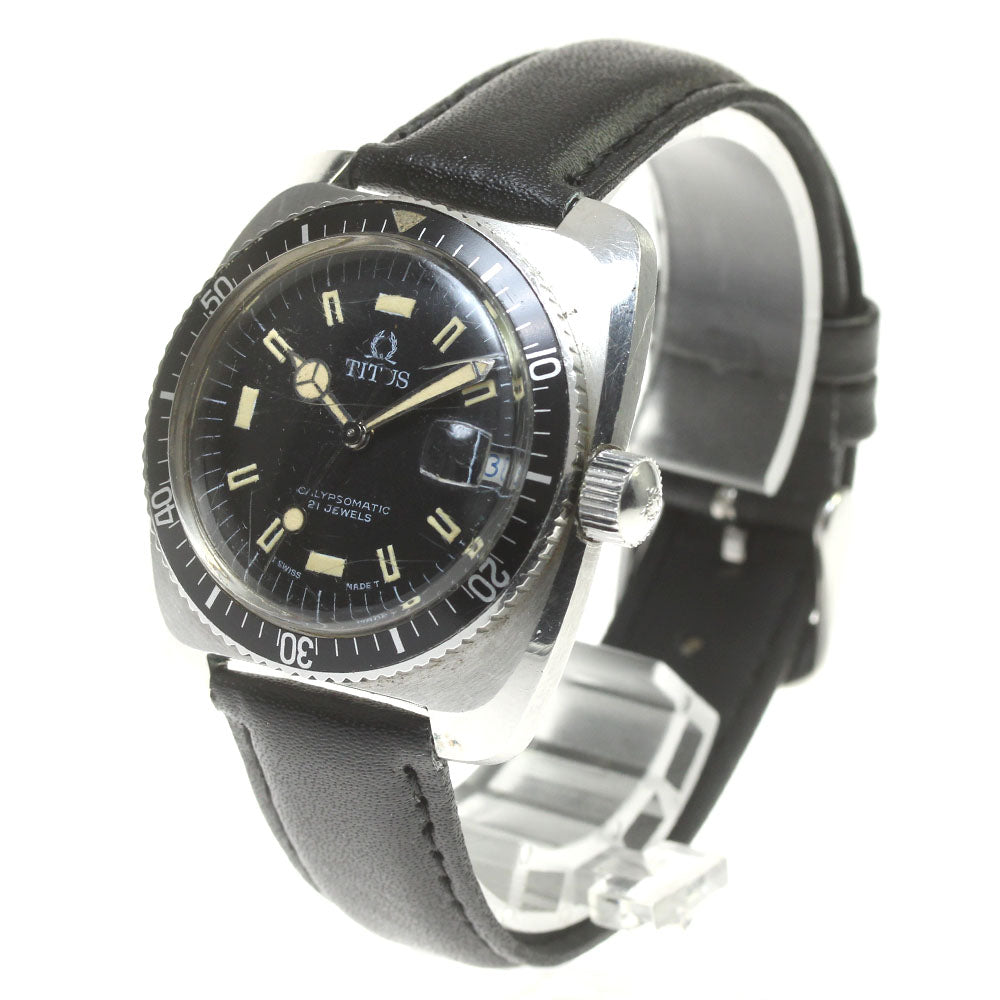 TITUS Calypsomatic 8375 Cal.2472 Date black Dial Automatic Men's Watch_840765