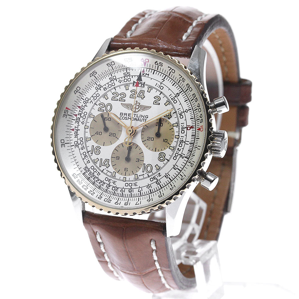 BREITLING Navitimer Cosmonaute D12023 Silver / Gold Dial Hand Winding Men's Watch_840778