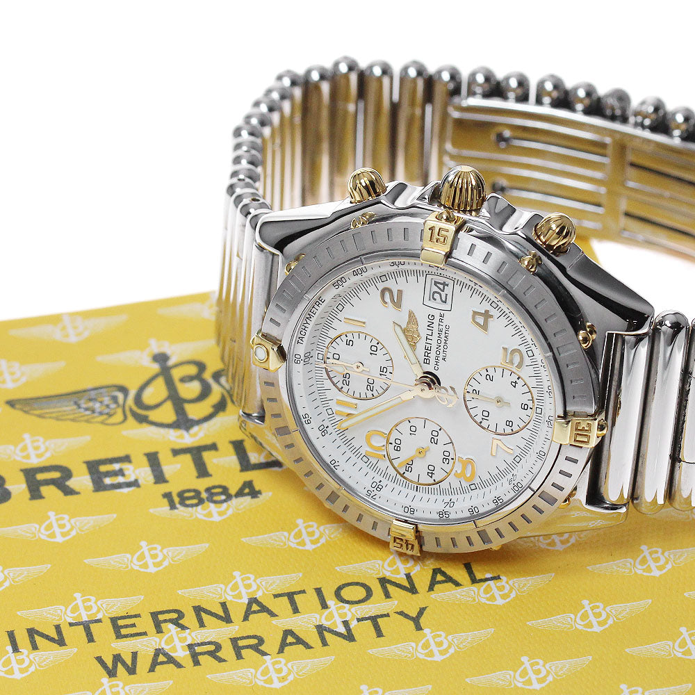 BREITLING Chronomat Bikoro B13352 Chronograph White Dial Automatic Men's_840779