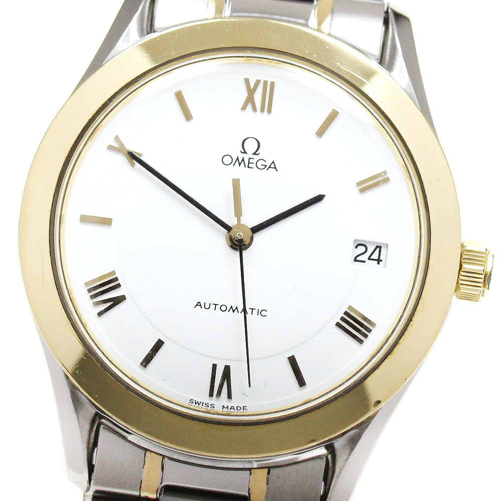 OMEGA Speed Classic 3300.20 Date YG bezel white Dial Automatic Men's_840796