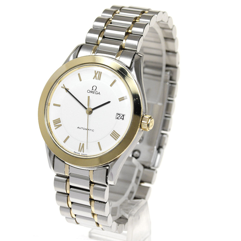 OMEGA Speed Classic 3300.20 Date YG bezel white Dial Automatic Men's_840796