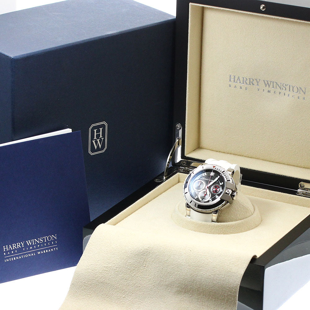 HARRY WINSTON Ocean diver OCEACH44WZ001 K18WG Date Automatic Men's Watch_840808