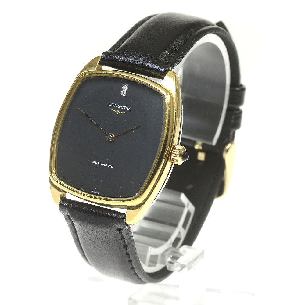 LONGINES 2P Diamond cal.L645.1 black Dial Automatic Men's Watch_840810
