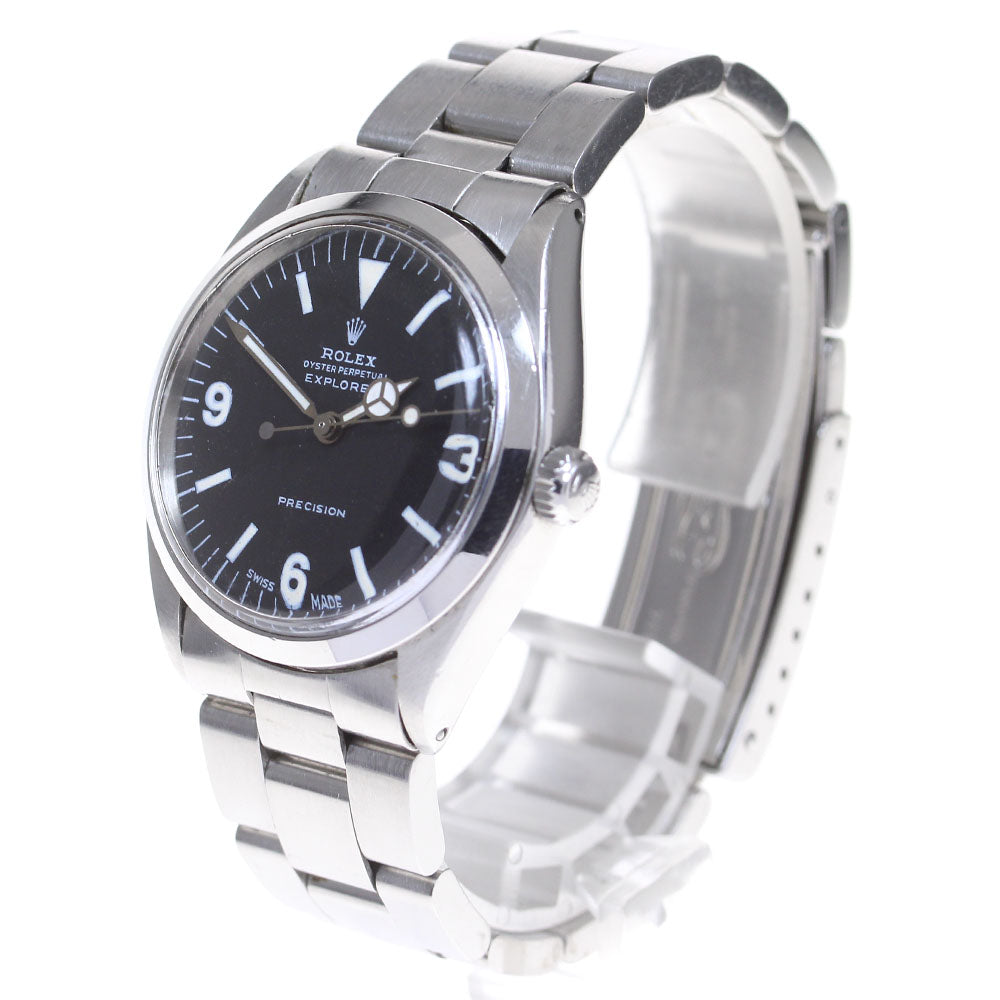ROLEX 5500 Redial cal.1570 black Dial Automatic Men's Watch_840813