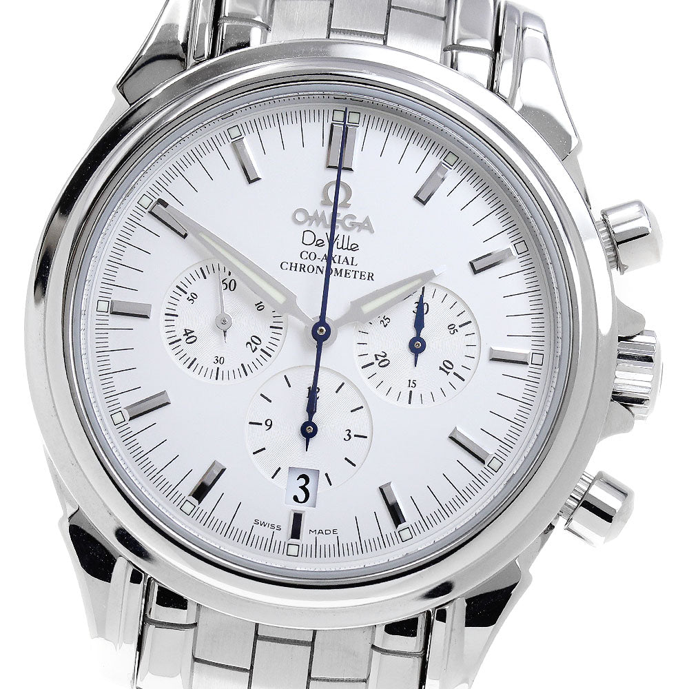 OMEGA De Ville Co-Axial 4541.31 Chronograph Silver Dial AT Men's Watch_840833