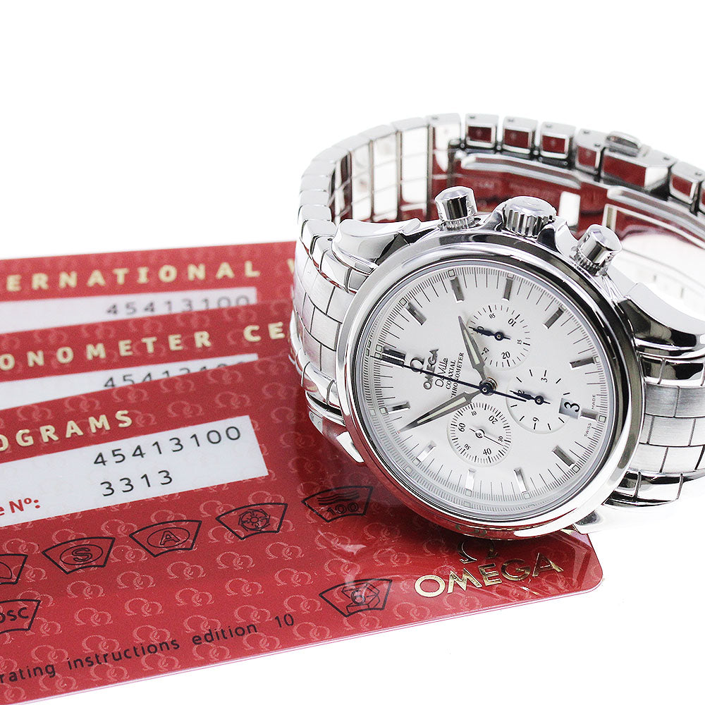 OMEGA De Ville Co-Axial 4541.31 Chronograph Silver Dial AT Men's Watch_840833
