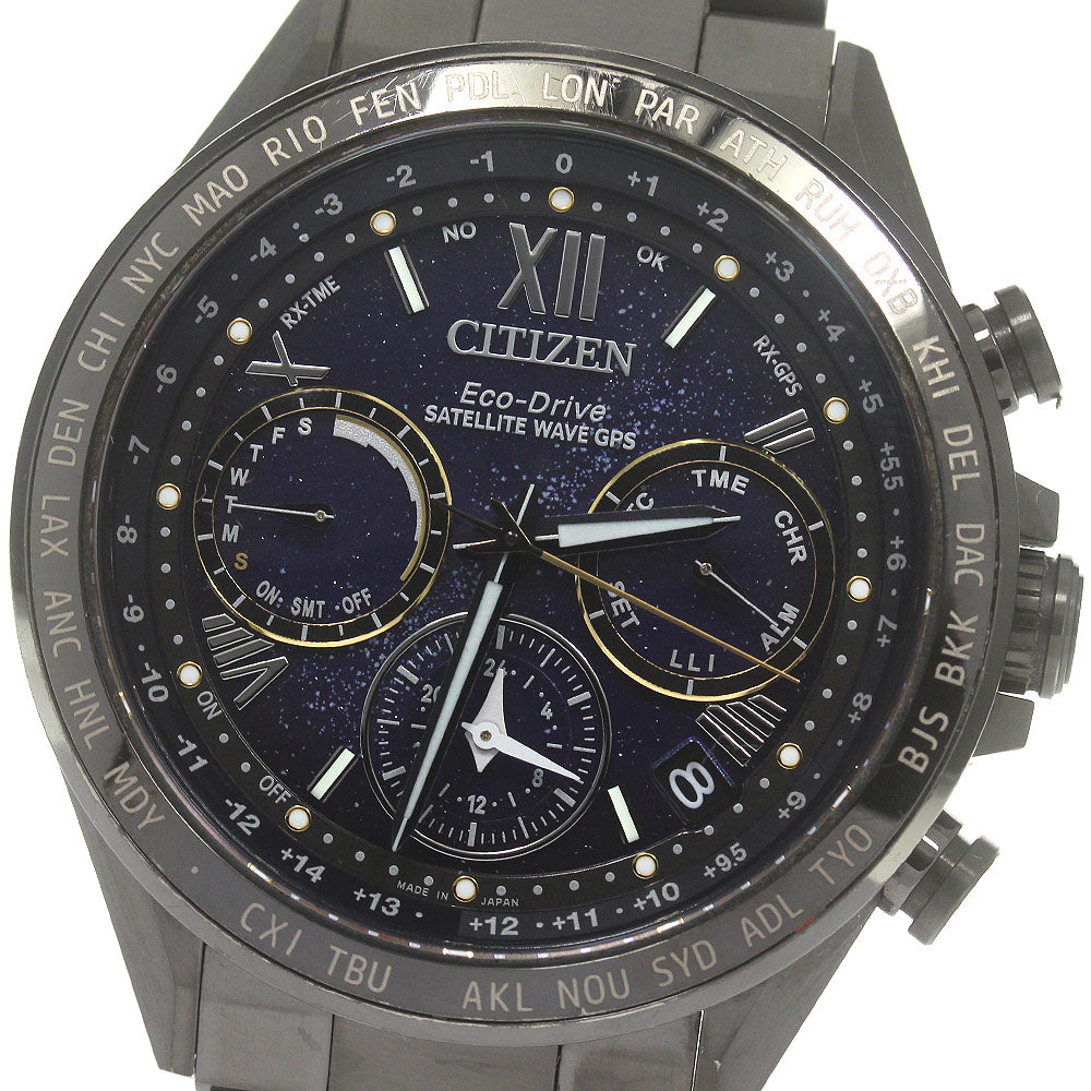 CITIZEN Attesa Cosmic Blue Collection CC4015-86L Solar Powered Radio Mens_840885