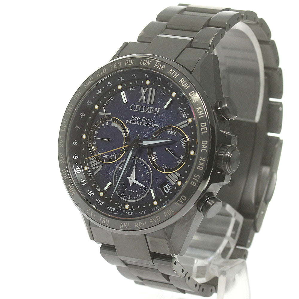 CITIZEN Attesa Cosmic Blue Collection CC4015-86L Solar Powered Radio Mens_840885
